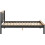 Seconique Monaco 4ft Bed Low Foot End Dark Grey Oak Effect 5