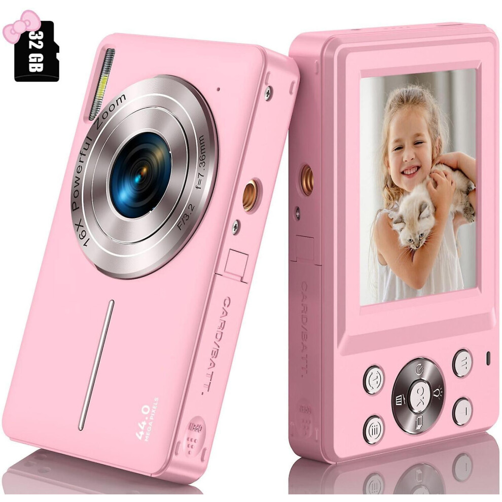 1080P Digital Camera With 32G Card 44Mp Hd Compact Photography Camera 779747617719