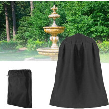 Outdoor Garden Fountain Cover Waterproof Dustproof Protective Cover for Winter Patio Fountain Statue