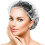 200Pcs Disposable Shower Caps Plastic Elastic Bath Cap for Home Hotel Spa 1