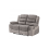 Paige Grey & Light Grey Fabric Recliner 2 Seater Sofa 2