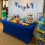 (5FT, Navy Blue) Rectangular Stretchable Tablecloth Foldable Dinner Table Stretch Spandex Fitted Table Cloth Cover Protector for Wedding Party 6