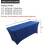 (6FT, Navy Blue) Rectangular Stretchable Tablecloth Foldable Dinner Table Stretch Spandex Fitted Table Cloth Cover Protector for Wedding Party 2
