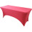 (5FT, Rose Red) Rectangular Stretchable Tablecloth Foldable Dinner Table Stretch Spandex Fitted Table Cloth Cover Protector for Wedding Party 1