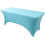 (4FT, Lake Blue) Rectangular Stretchable Tablecloth Foldable Dinner Table Stretch Spandex Fitted Table Cloth Cover Protector for Wedding Party 1