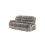 Paige Grey & Light Grey Fabric Recliner 3 Seater Sofa 2