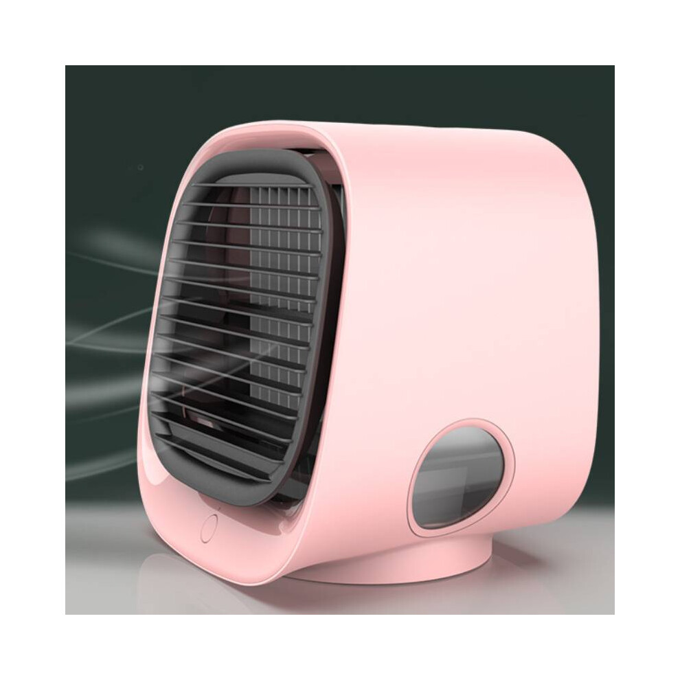 Veishet (Pink) Cooler Humidifier Mini Electric Fan Portable Air Conditioning Fan Desktop Office Pink