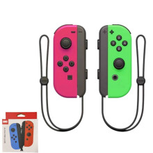 (Pink Green) Game Switch Console Bluetooth Left Right Handle Hand Rope Abs Multifunction