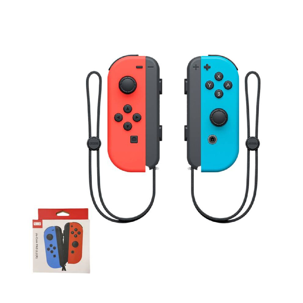 (Red Blue) Game Switch Console Bluetooth Left Right Handle Hand Rope Abs Multifunction