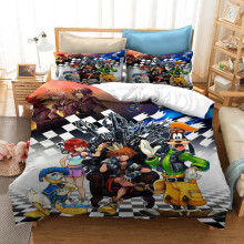 (Style 01, Single(135X200CM/2PCS)) Kingdom Heart Bedding Single Double Duvet Cover UK