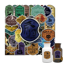 Halloween Stickers For Kids Scrapbook Potion Bottle Stickers Charm Potion Stickers 51 Pcs Assorted Water Bottle Stickers