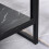 Homcom HOMCOM Two-Tier Coffee Table with Marble Effect Shelf and Metal Frame Black 5