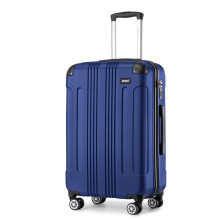 (24 inch) Navy Color 19/24/28 Inch ABS Hard Shell Suitcase Extended Journey