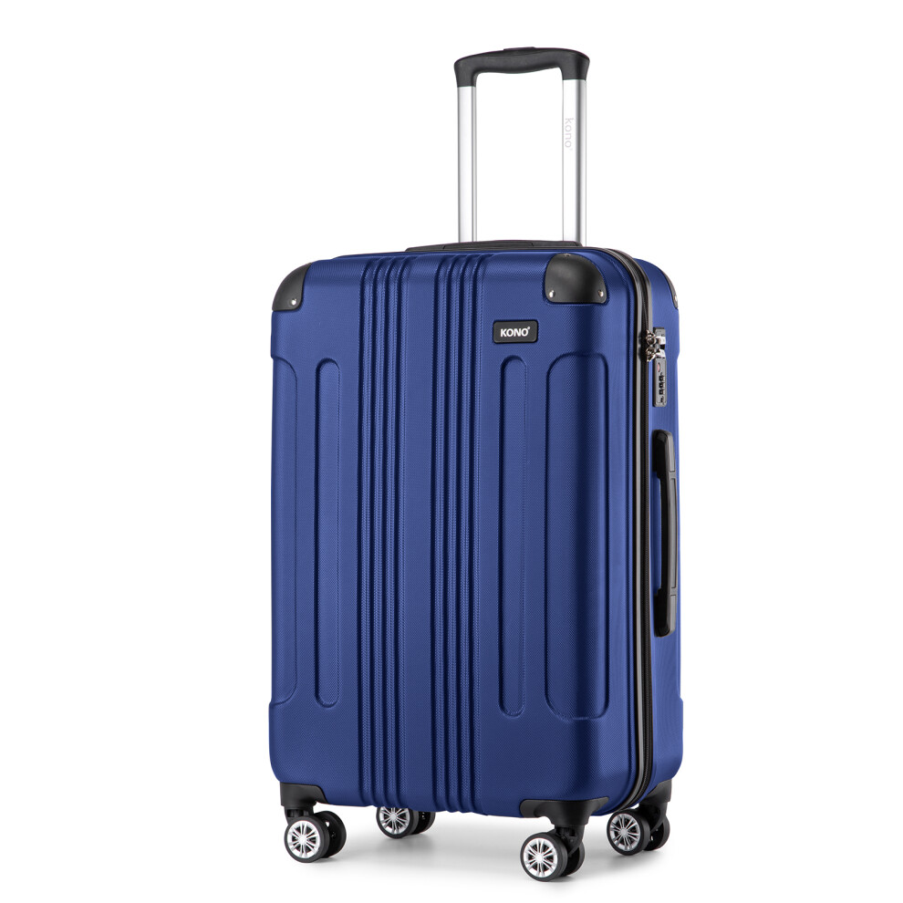 (24 inch) Navy Color 19/24/28 Inch ABS Hard Shell Suitcase Extended Journey-image-OPC-PBXQ55N-NEW