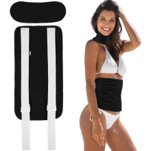 2Pcs Castor Oil Pack Wrap Kit, Adjustable Reusable Castor Oil Belt Pack with Storage Bag,Detachable Preventing Leakage Castor Oil Pack