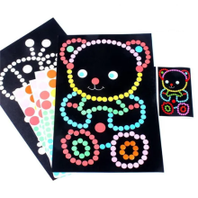 Colorful Dot Puzzle Mosaic Sticker Game Children DIY Toys