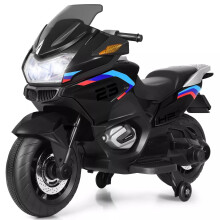 Kids Ride Motorcycle 12V Electric Powered Motorbike W/Training Wheels