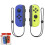 (Blue Yellow) Switch Game Console Bluetooth Left Right Handle Hand Rope Abs Multifunction 1
