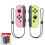 (Pink Yellow) Game Switch Console Bluetooth Left Right Handle Hand Rope Abs Multifunction 1