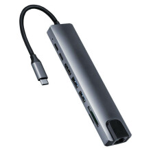Adaptér USB C Hub 8-v-1 s Hdmi 4K 60Hz Pd Type 100W 3.0 Port Ethernet Rj45 Sd/Tf Dokovacia stanica Kompatibilná s