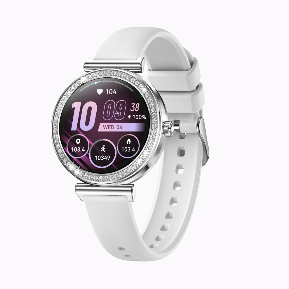 Chronus Smart Watch I109 1.27 Inch Bluetooth Call Health Monitoring 100+ Sports Modes Ip68 Waterproof - Silver 6976919895133