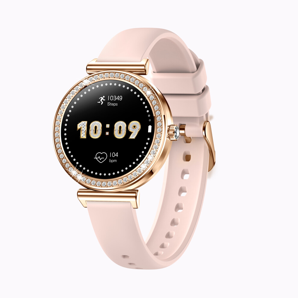 Chronus Smart Watch I109 1.27 Inch Bluetooth Call Health Monitoring 100+ Sports Modes Ip68 Waterproof - Rose Gold 6976919895119
