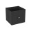 URBN Living (1, Black) Foldable Woven Fabric Storage Cube Box Drawer Insert Basket with Handle 4