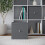 URBN Living (1, LIght Grey) Foldable Woven Fabric Storage Cube Box Drawer Insert Basket with Handle 1