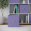 URBN Living (1, Lilac) Foldable Woven Fabric Storage Cube Box Drawer Insert Basket with Handle 1