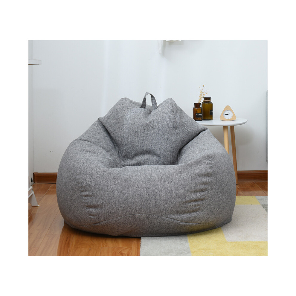 (dark grey) Brand new oversized bean bag chair sofa cover indoor lazy lounge chair
