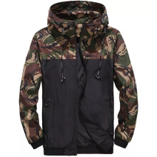(Green, Tag Size 5XL=UK SIZE 4XL) Mens Camo Windproof Waterproof Coat Hooded Zipper Jacket Outwear Plus Size M-6XL