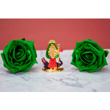 Khodiyar Maa Statue Murti Car Gold Metal Khodiyar Mataji Hindu Goddess