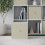 URBN Living (4, Beige) Foldable Woven Fabric Storage Cube Box Drawer Insert Basket with Handle 4