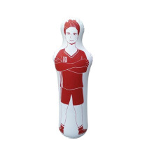 (Red) Inflatable Soccer Dummys Goalkeeper Soccer Defender Training Mannequin Football Practice Tumblers for indoor outdoor