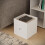 URBN Living (6, White) Foldable Woven Fabric Storage Cube Box Drawer Insert Basket with Handle 3
