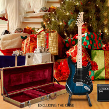 GST Stylish Electric Guitar 3-Pickup Full Set w/ 20W Amp Bag Strap Kit