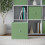 URBN Living (6, Pastel Green) Foldable Woven Fabric Storage Cube Box Drawer Insert Basket with Handle 4
