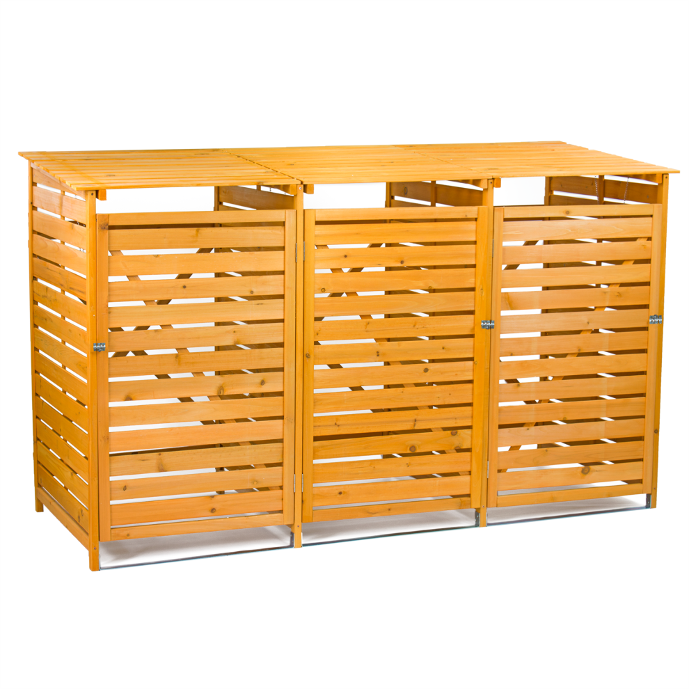 KCT Outdoor 3 Wheelie Bin Store Weatherproof Storage