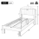 (Pink , 90*190cm) Upholstered bed, with Slatted Frame and Headboard 3