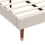 (Beige, 90*190cm) Upholstered bed, with Slatted Frame and Headboard 8