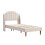 (Beige, 90*190cm) Upholstered bed, with Slatted Frame and Headboard 9