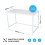 House of Home Computer Desk White Laptop Desk Perfect for Home or Office 5