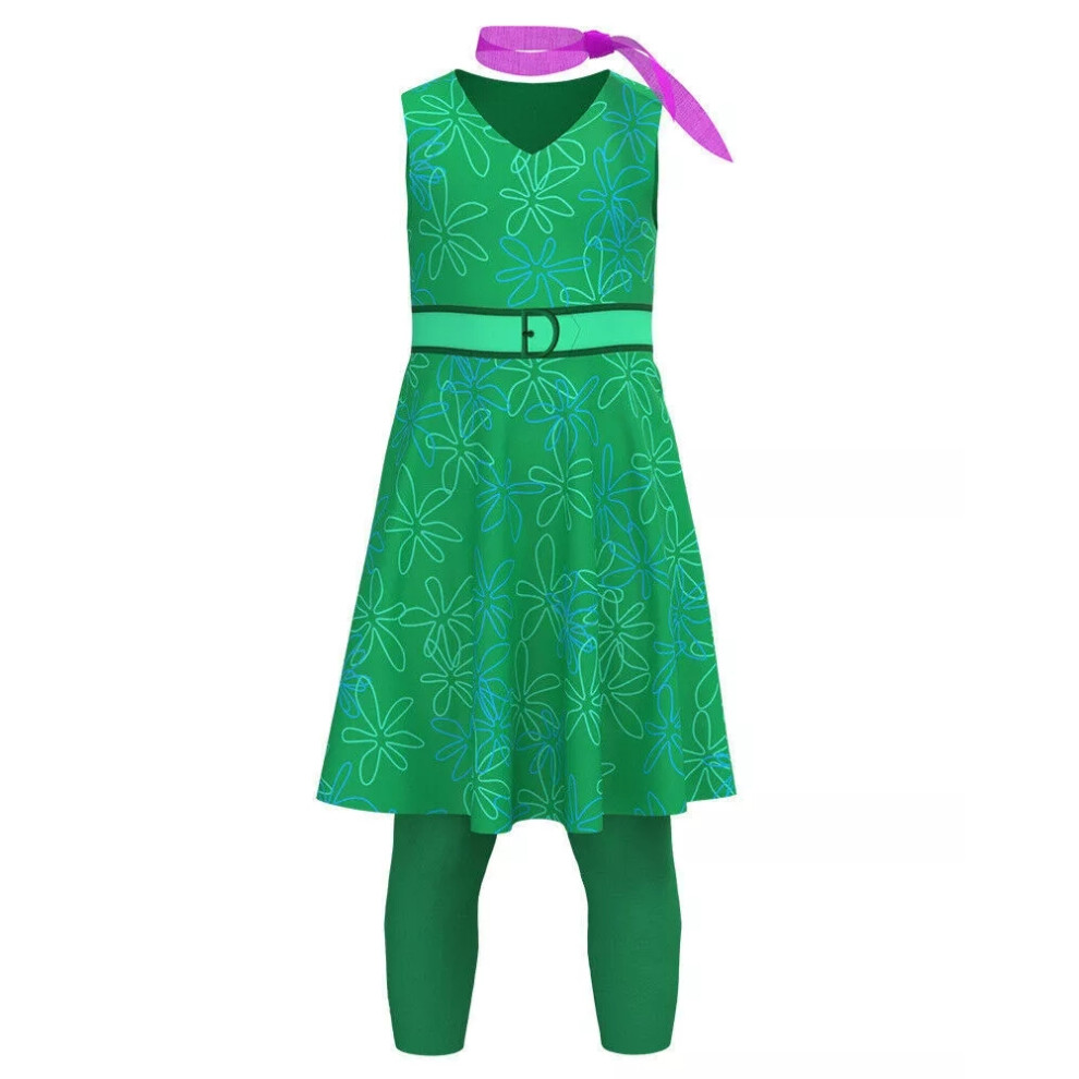 Photos - Fancy Dress  Adults Inside Out 2 Cosplay Costume Mens Women Party Book Week Outfits Dress(L, Disgust)