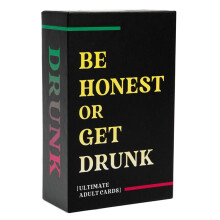 Be Honest or Get Drunk Game Card Adult Drinking Game for Parties