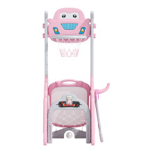 (Pink) Toddler Basketball Stand Set with Drawing Board