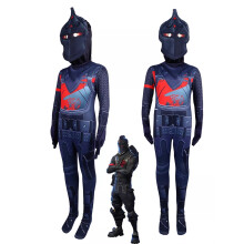 (BlackKnight, 140) Kids Fortnite Cosplay Video Game Costume Fancy Dress Jumpsuit Halloween Outfits