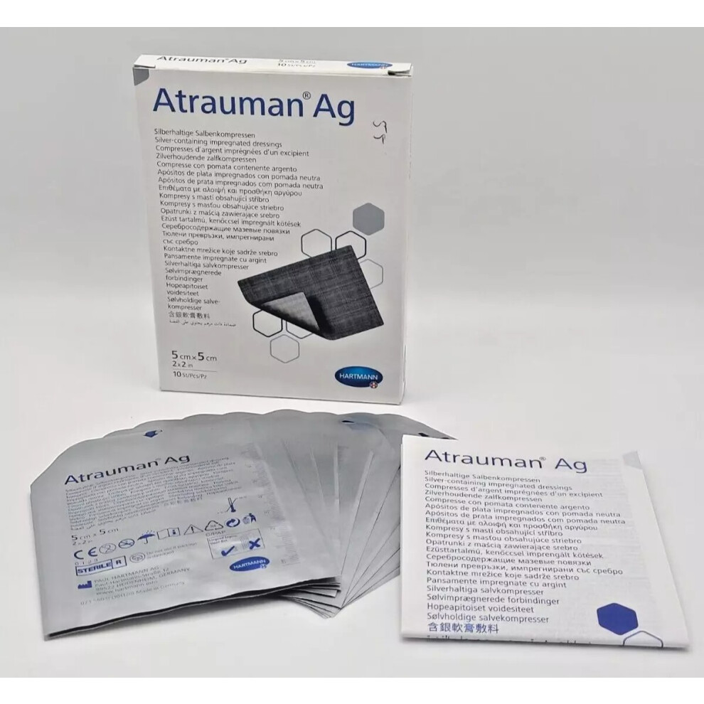 Hartmann Atrauman Ag 5Cm X 5Cm Box Of 10 - Ref: 499571