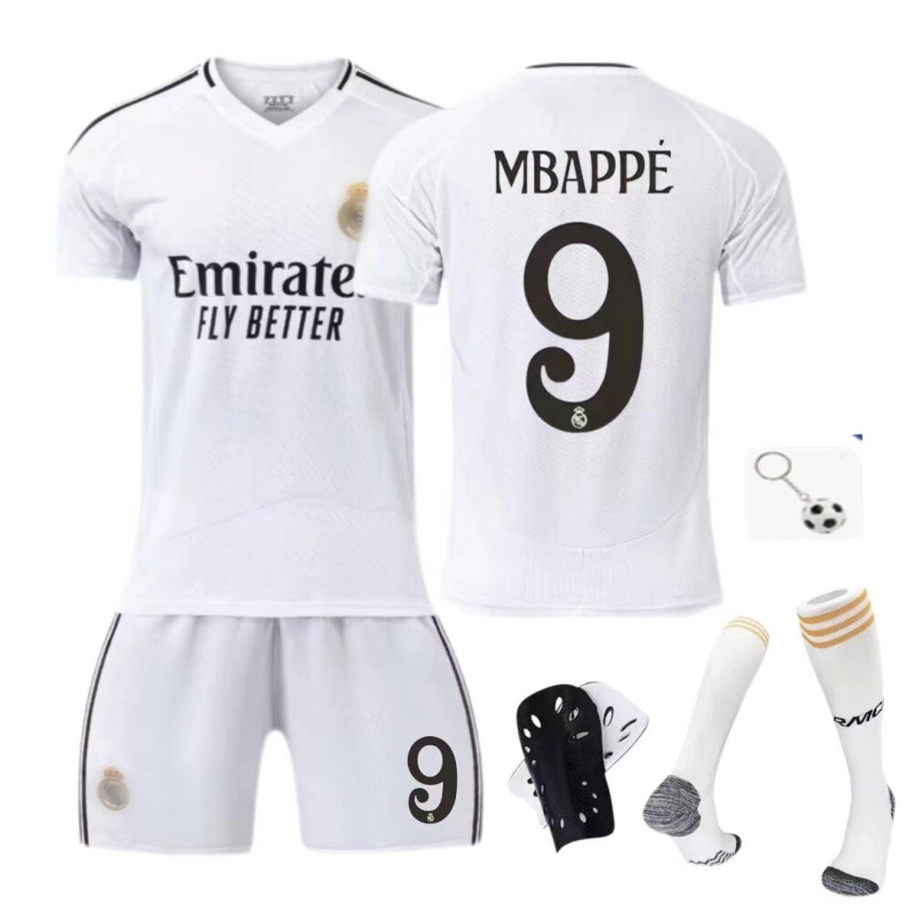 (S) 2425 Real Madrid home Mbappe jersey No. 9 #Children and adults
