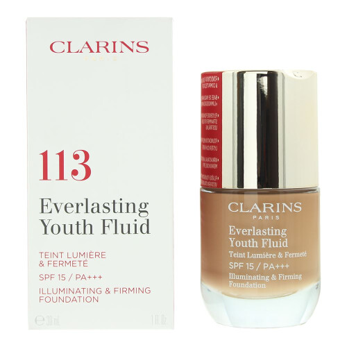 Clarins Clarins Everlasting Youth Fluid 113 Chestnut Foundation 30ml For Women