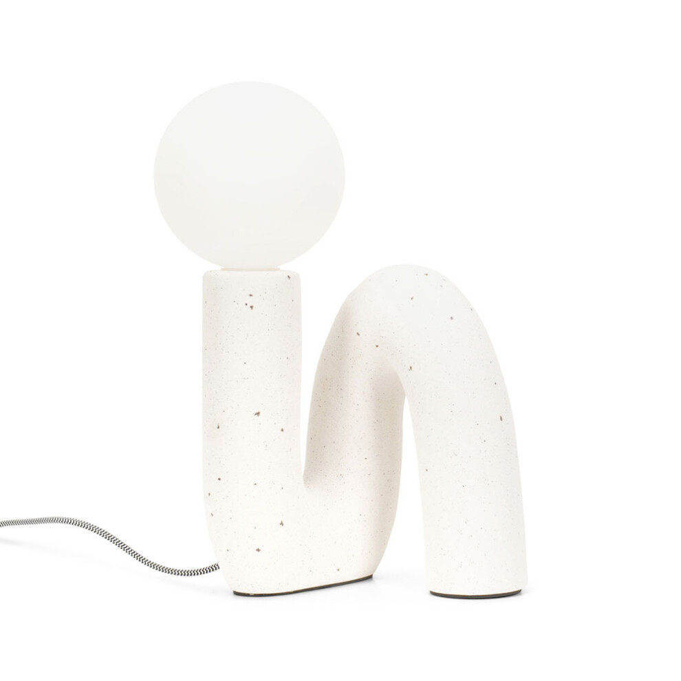 Jules White Ceramic Arch Table Lamp